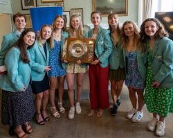 Maddy in winning lightweight blue boat